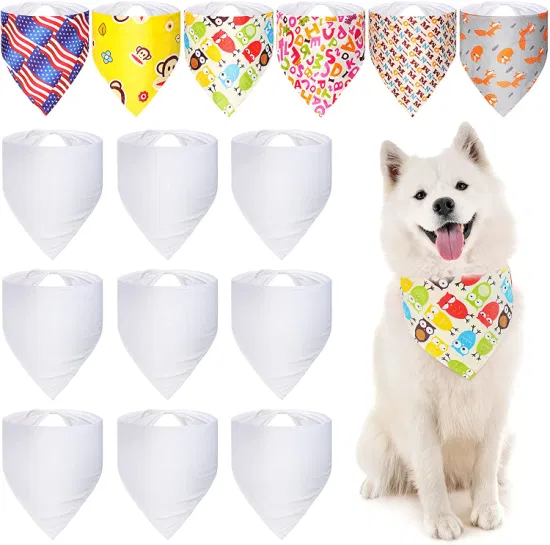 Aibort maßgeschneiderte Haustierprodukte, Haustier-Speichelhandtuch-Aufdruck, Haustier-Hundehalsband, Katzen-Dreiecksschal-Halsband